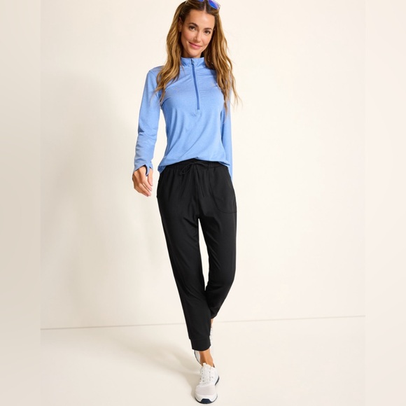 NEW Tommy Bahama Playa Vista Quarter-Zip IslandZone Sweatshirt Blue Monday Hthr - Picture 5 of 8